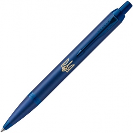 Купить Шариковая ручка Parker IM Professionals Ukraine Monochrome Blue Тризуб (синий) в интернет магазине в Киеве: цены, доставка - интернет магазин Д.Магазин