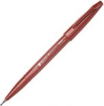 Ручка с гибким наконечником Pentel Brush Sign Pen Tip (коричневая)