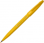 Ручка с гибким наконечником Pentel Brush Sign Pen Tip (жёлтая)
