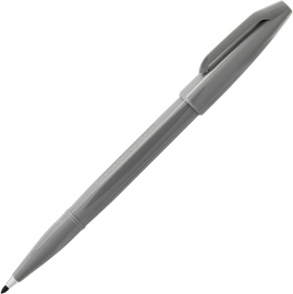 Купить Ручка капиллярная Pentel Sign Pen (серая, с твёрдым наконечником) в интернет магазине в Киеве: цены, доставка - интернет магазин Д.Магазин