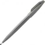 Ручка капілярна Pentel Sign Pen (сіра, з твердим наконечником)