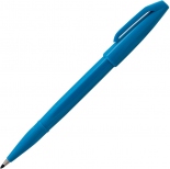 Ручка капиллярная Pentel Sign Pen (голубая, с твёрдым наконечником)