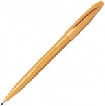 Ручка капиллярная Pentel Sign Pen (охра, с твёрдым наконечником)
