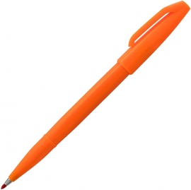 Купить Ручка капиллярная Pentel Sign Pen (оранжевая, с твёрдым наконечником) в интернет магазине в Киеве: цены, доставка - интернет магазин Д.Магазин