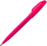Ручка капиллярная Pentel Sign Pen (розовая, с твёрдым наконечником)