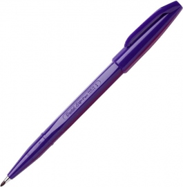 Купить Ручка капиллярная Pentel Sign Pen (фиолетовая, с твёрдым наконечником) в интернет магазине в Киеве: цены, доставка - интернет магазин Д.Магазин