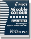 Набір картриджів для Pilot Parallel Pen (темно-синій, 6 штук)