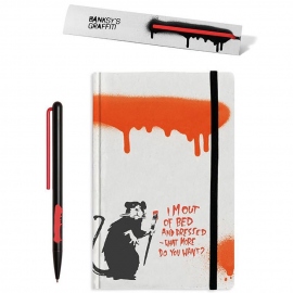 Купить Набор Pininfarina Banksy Rat (блокнот + ручка Grafeex красная) в интернет магазине в Киеве: цены, доставка - интернет магазин Д.Магазин