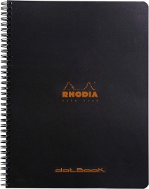 Купити Блокнот Rhodia на пружинах (А5 +, в точку, чорний) в інтернет магазині в Києві: ціни, доставка - інтернет магазин Д.Магазин