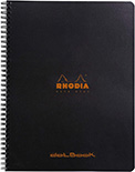 Блокнот Rhodia Classic на пружині (А4+, в точку, чорний) 