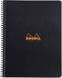 Купити Блокнот Rhodia на пружинах (А4+, в крапку, чорний) в інтернет магазині в Києві: ціни, доставка - інтернет магазин Д.Магазин