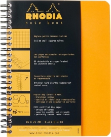 Купити Блокнот Rhodia на пружинах (А5+, в крапку, чорний) в інтернет магазині в Києві: ціни, доставка - інтернет магазин Д.Магазин