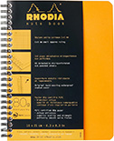 Блокнот Rhodia Classic на пружині (А5+, в клітинку, помаранчевий)  