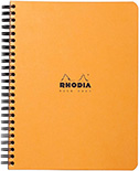 Блокнот Rhodia Classic на пружині (А5+, в точку, помаранчевий)   