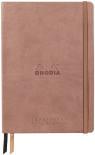 Блокнот Rhodia Goalbook в точку (A5, рожеве дерево, з чорними сторінками)