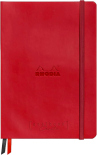 Блокнот Rhodia Goalbook в точку (A5, червоний, з чорними сторінками)