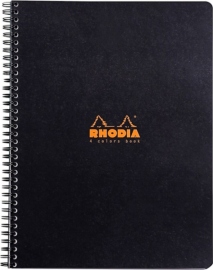 Купити Блокнот Rhodia на пружинах (А5 +, в крапку, чорний) в інтернет магазині в Києві: ціни, доставка - інтернет магазин Д.Магазин