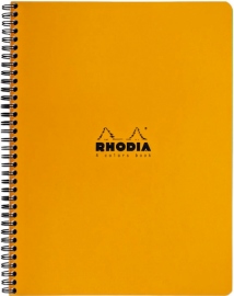 Купити Блокнот Rhodia на пружинах (А5 +, в крапку, чорний) в інтернет магазині в Києві: ціни, доставка - інтернет магазин Д.Магазин