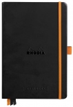 Блокнот Rhodia Goalbook в точку (A5, черный, твердый)