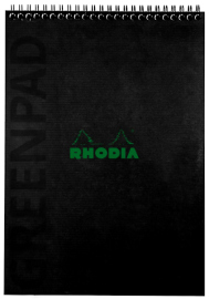 Купити Блокнот Rhodia на пружинах (А5 +, в точку, чорний) в інтернет магазині в Києві: ціни, доставка - інтернет магазин Д.Магазин