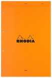 Блокнот Rhodia legal pad №119 в лінію (А4 +, помаранчевий, отвори для швидкозшивача)