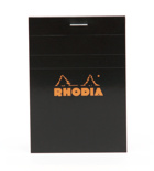 Блокнот Rhodia Pad №11 в линию (A7, черный) 