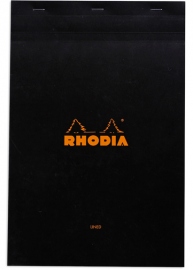 Купити Блокнот Rhodia №19 в клітинку (А4 +, чорний) в інтернет магазині в Києві: ціни, доставка - інтернет магазин Д.Магазин