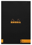 Блокнот Rhodia "Le R" №18 в лінію (А4, чорний)