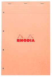 Купить Блокнот Rhodia №20 Color линовка seyes (А4+, абрикосовый, отверстия для скоросшивателя) в интернет магазине в Киеве: цены, доставка - интернет магазин Д.Магазин