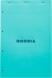 Купить Блокнот Rhodia №20 Color линовка seyes (А4+, голубой, отверстия для скоросшивателя) в интернет магазине в Киеве: цены, доставка - интернет магазин Д.Магазин