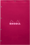 Блокнот Rhodia №20 Color лінування seyes (А4+, малиновий, отвори для швидкозшивача)