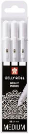 Купить Набор белых гелевых ручек Sakura Gelly Roll 08 Medium (3 шт, 0,4 мм) в интернет магазине в Киеве: цены, доставка - интернет магазин Д.Магазин