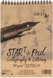 Альбом Smiltainis STAR T A5 для каліграфії та леттерінгу (коса лінія, на спіралі)
