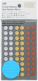 Купить Набор наклеек Stalogy Circular Masking Tape Patches Shuffle Prize (8 мм, 600 штук) в интернет магазине в Киеве: цены, доставка - интернет магазин Д.Магазин