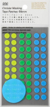 Набір наліпок Stalogy Circular Masking Tape Patches Shuffle Earth (8 мм, 600 штук)