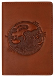 Обкладинка на паспорт Turtle Котики (коричнева)