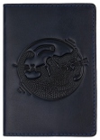 Обкладинка на паспорт Turtle Котики (темно-синя)