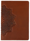 Обкладинка на паспорт Turtle Квіткове Сонце (коричнева)