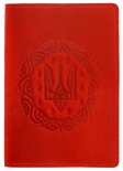 Обкладинка на паспорт Turtle Герб України (червона)