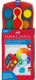 Купить Акварельные краски Faber-Castell Connector (12 цветов) в интернет магазине в Киеве: цены, доставка - интернет магазин Д.Магазин