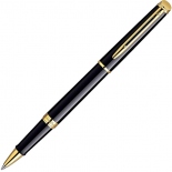 Ролерна ручка Waterman Hemisphere Black Lacquer GT RB (глянцевий чорний / золото)