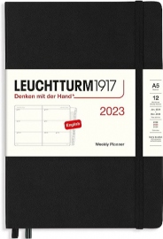 Купить Еженедельник горизонтальный Leuchtturm1917 на 2023 год (A5, черный) в интернет магазине в Киеве: цены, доставка - интернет магазин Д.Магазин