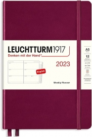 Купить Еженедельник горизонтальный Leuchtturm1917 на 2023 год (A5, винный) в интернет магазине в Киеве: цены, доставка - интернет магазин Д.Магазин