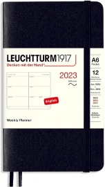 Купить Еженедельник горизонтальный Leuchtturm1917 на 2023 год (A6, черный, мягкая обложка) в интернет магазине в Киеве: цены, доставка - интернет магазин Д.Магазин