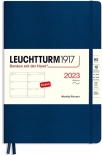 Щотижневик горизонтальний Leuchtturm1917 на 2023 рік (А5, темно-синій, м'яка обкладинка)