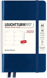 Купить Еженедельник горизонтальный Leuchtturm1917 на 2023 год (A6, темно-синий) в интернет магазине в Киеве: цены, доставка - интернет магазин Д.Магазин
