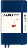 Щотижневик горизонтальний Leuchtturm1917 на 2023 рік (А6, темно-синій)