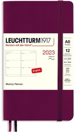 Купить Еженедельник горизонтальный Leuchtturm1917 на 2023 год (A6, винный, мягкая обложка) в интернет магазине в Киеве: цены, доставка - интернет магазин Д.Магазин