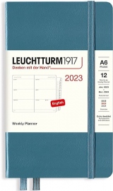 Купить Еженедельник горизонтальный Leuchtturm1917 на 2023 год (A6, серо-синий) в интернет магазине в Киеве: цены, доставка - интернет магазин Д.Магазин