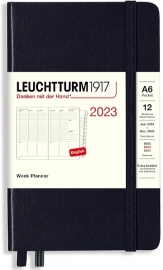 Купить Еженедельник вертикальный Leuchtturm1917 на 2023 год (A6, черный)  в интернет магазине в Киеве: цены, доставка - интернет магазин Д.Магазин
